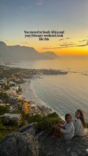 We’re back at our homebase in Cape Town, South Africa 🇿🇦 ! The weather’s still looking glorious and the view is spectacular no matter where you look. 

It’s my favorite city in the world for good reason! 🌎 Sadly it’s our last few months here; we’re feeling kinda sad to leave but also making the most of our remaining time here.

Here are some awesome spots featured in the reel:

🗻 The Rock: easily the best sunset views 
🍳 Our Local Kloof St: a lush cafe n brunch spot 
🍹 Aperitif: a hip cocktail bar with excellent sandos
🚪 Bo Kaap: the colorful Cape Malay district 
🍷 Zevenwacht wine estate: for delicious well-priced wine and green fields 
🛝 Curious kids festival: held this weekend 

Cape town south africa | cape town with kids |  living in cape town #capetown #capetownwithkids #travelwithkids #digitalnomadfamily