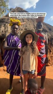 Just spent a week offline traveling in the remote southern part of the Omo Valley, Ethiopia 🇪🇹 and it’s been an epic adventure especially for Kaleya! 

This is Africa as it once was. The culturally diverse region is home to almost 16 different tribes who continue to live the way their ancestors do. 🛖🪘🐄

The rich cultural mosaic of South Omo is truly fascinating — but it’s not an easy region to travel. Public transport is nonexistent, the tribes live very simple lives without electricity and access to clean water, and lodging for tourists is few and far between.

🚐 How we did it:

We booked a 4x4 and driver from @ETT for US$200/day (ouch!). On top of that, it is mandatory to hire local guides to visit the tribes. Our driver had contacts for local guides, and we hired a different one for each tribe we visited.

💰Cost:

Each village charges a fixed fee (ranging from 4000-7000 Birr or US$25-45 per vehicle) for visitors. The fee allows you to enter with a local guide, talk to the villagers, visit some of their huts and photograph freely.

❎Things to know:

The whole experience is very authentic — there’s no doubt the tribes people live and dress this way for tradition (not just for tourists). But at times you’re left feeling like they expect you to “snap and go” without truly engaging with them. Some local guides aren’t great and will answer all your questions, while others leave a lot of room for improvement.

👋Hi! I’m Nellie, a travel writer and adventurous mum. I share all I’ve learned about digital nomad family travel here. So glad you’re here! 🌏

Addis ababa | Ethiopia travel | Ethiopia with kids | worldschooling in Ethiopia #omovalley #ethiopiawithkids #omoethiopia