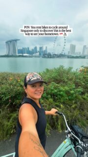 🚵‍♂️ Add this to your Singapore itinerary!

As a Singaporean living abroad, I come home every other year to see my family and have explored so many parts of the country — but biking Marina Bay Loop is hands down one of our favorite things we’ve done in Singapore as a family. 

We picked up the bikes from City Scoot @Esplanade (as we needed a kids bike) but you can easily rent bikes through apps like Anywheel or HelloRide).

The route tales you through Gardens by the Bay and around Marina Barrage but the best view is from the Bay East Garden, where you get a full panorama of the skyline (including the Singapore Flyer, Esplanade, Marina Bay Sands and Gardens by the Bay).

📍Marina Bay Loop

Singapore with kids | Visit Singapore | Biking Marina Bay Loop #digitalnomadfamily #singaporewithkids #bikingsingapore