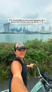 🚵‍♂️ Add this to your Singapore itinerary!

We visit Singapore every other year to see family and have explored so many parts of the country — but biking Marina Bay Loop is hands down one of our favorite things we’ve done in Singapore as a family. 

We picked up the bikes from City Scoot @Esplanade (as we needed a kids bike) but you can easily rent bikes through apps like Anywheel or HelloRide).

The route tales you through Gardens by the Bay and around Marina Barrage but the best view is from the Bay East Garden, where you get a full panorama of the skyline (including the Singapore Flyer, Esplanade, Marina Bay Sands and Gardens by the Bay).

📍Marina Bay Loop

Singapore with kids | Visit Singapore | Biking Marina Bay Loop #digitalnomadfamily #singaporewithkids #bikingsingapore