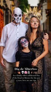 Feliz Dia de Muertos! 💀 We’ve celebrated the Day of the Dead in different parts of Mexico and loved this time of the year. Here are some things to know about celebrating Day of the Dead in Mexico:

💀 Day of the Dead is NOT Halloween!

Deeply rooted in indigenous traditions, the Day of the Dead is a celebration that honors deceased loved ones and reflects a belief in the continuity of life and death. It has a strong connection to pre-Columbian cultures like the Aztecs, Maya, and Purépecha.

💀 Dress Appropriately for Day of the Dead 

Please leave your sexy nurse or superhero costumes at home! Most people wear black dresses or simple floral dresses. You can find beautiful Mexican embroidered dresses in local markets for cheap (US$10-15).

💀 Be Respectful at Cemeteries

During Dia de Muertos, cemeteries are filled with people gathering, singing and celebrating their departed loved ones. The atmosphere is incredible: people huddle in blankets, sipping tequila, and telling stories amidst candlelight and burning incense.

💀 Get Your Face Painted

It’s local custom to get your face painted for Dia de Metros, it’s not rude/disrespectful. There are tons of makeup artists with temporary stands in the main squares of the cities and some outside the cemeteries. A face paint usually costs around 100 – 150 MXN ($5-7.5) and takes 10-20 minutes.

💀 Great Fun for Kids

If you’re thinking of bringing your kids to celebrate Day of the Dead in Mexico, I’d say hell yeah! It’s a fantastic celebration for kids — the colorful decorations, alebrije animals, papel picado and altars will appeal to the little ones and the carnival atmosphere gets kids of any age excited. Let’s not forget that they get to dress in Mexican traditional wear and get their faces painted!

Dia de muertos | day of the dead | mexican traditions | oaxaca mexico 
#diademuertos #dayofthedead #mexicotravel #mexicodayofthedead #mexicomagico #uniqueexperiences
