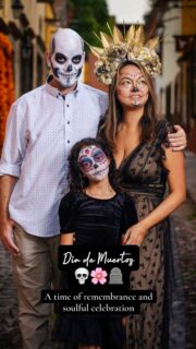 Feliz Dia de Muertos! We’ve celebrated the Day of the Dead in different parts of Mexico and loved this time of the year. Here are some things to know about celebrating Day of the Dead in Mexico:

💀 Day of the Dead is NOT Halloween!

Deeply rooted in indigenous traditions, the Day of the Dead is a celebration that honors deceased loved ones and reflects a belief in the continuity of life and death. It has a strong connection to pre-Columbian cultures like the Aztecs, Maya, and Purépecha.

💀 Dress Appropriately for Day of the Dead 

Please leave your sexy nurse or superhero costumes at home! Most people wear black dresses or simple floral dresses. You can find beautiful Mexican embroidered dresses in local markets for cheap (US$10-15).

💀 Be Respectful at Cemeteries

During Dia de Metros, cemeteries are filled with people gathering, singing and celebrating their departed loved ones. The atmosphere is incredible: people huddle in blankets, sipping tequila, and telling stories amidst candlelight and burning incense. Please be mindful and aware that people are honoring their dead loved ones.

💀 Get Your Face Painted

It’s local custom to get your face painted for Dia de Metros, it’s not rude/disrespectful. There are tons of makeup artists with temporary stands in the main squares of the cities and some outside the cemeteries. A face paint usually costs around 100 – 150 MXN ($5-7.5) and takes 10-20 minutes.

💀 Great Fun for Kids

If you’re thinking of bringing your kids to celebrate Day of the Dead in Mexico, I’d say hell yeah! It’s a fantastic celebration for kids — the colorful decorations, alebrije animals, papel picado and altars will appeal to the little ones and the carnival atmosphere gets kids of any age excited. Let’s not forget that they get to dress in Mexican traditional wear and get their faces painted!

Dia de muertos | day of the dead | Mexican traditions | oaxaca day of the dead | 
#diademuertos #dayofthedead #mexicotravel #mexicodayofthedead #mexicomagico #uniqueexperiences